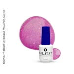 Brush on Builder Gel Magenta Glitter