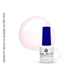 Brush on Builder Gel Glittery Pink-Ροζ Με Γκλιτερ