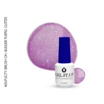 Brush on Builder Gel Purple Glitter-Μωβ με Γκλιτερ