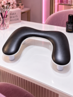 Μαξιλάρι Στήριγμα  Μανικιούρ /Arm rest Νυχιών U-Shape Σε Μαύρο Χρώμα