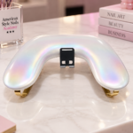 Ιριδίζον Λευκό Arm Rest/Μαξιλάρι Manicure
